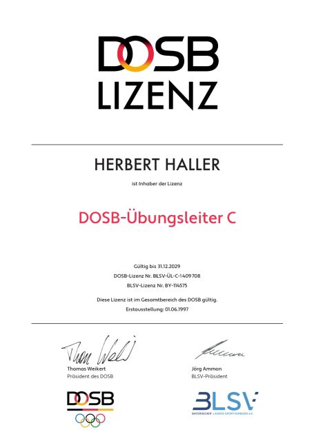 DOSB Übungsleiter C