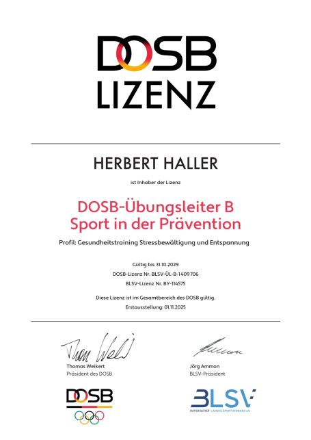 DOSB Übungsleiter B